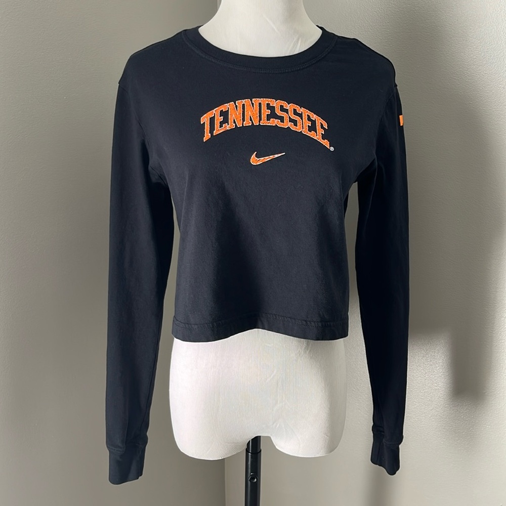 Vols Tennessee Nike Long Sleeve Crop Tee Alumni Hall